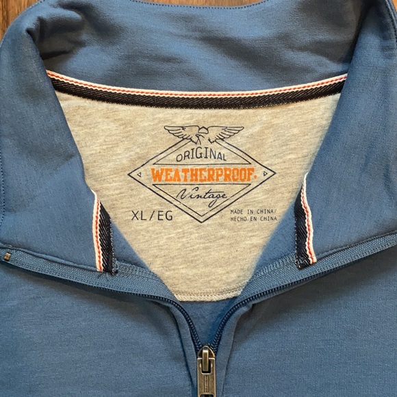 Weatherproof vintage 1/4 zip shirt, XL - Picture 6 of 7